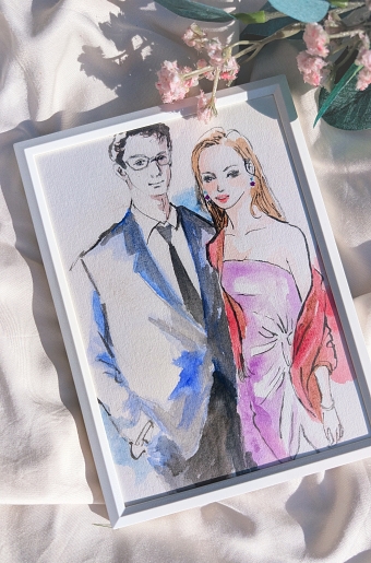 wedding live portraits