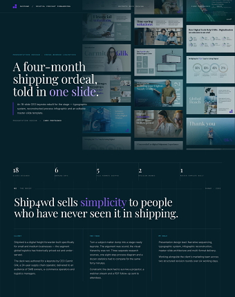 Keynote Deck Design for a Freight Forwarding Company