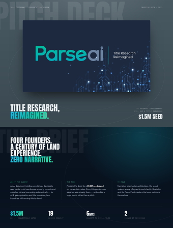 AI Startup Pitch Deck Design — $1.5M Seed Raise