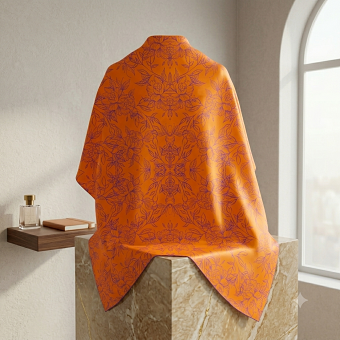 Saffron & Violet Flora Pattern- The Mustard Seed Studio