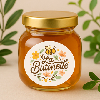 La Butinette - Visual identity honey brand
