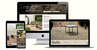 Shopify store built for Slabb, a premium furniture brand