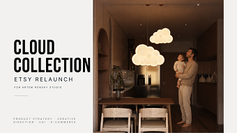 Cloud Lamp Etsy Relaunch | CGI & AI Product Visuals