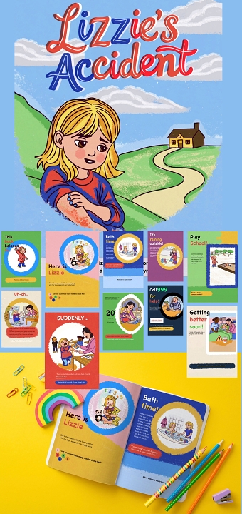 Children Book Illustration in collaboration with ‘CHILDREN BURNS TRUST’