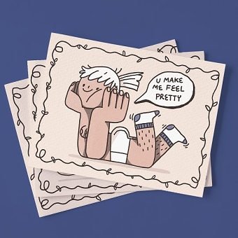 14feb Amour Postcards