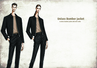 Unisex bomber jacket