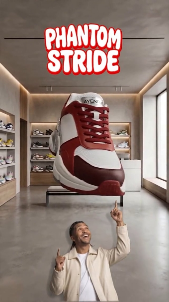 Spec AI Ad - Phantom Stride Sneakers