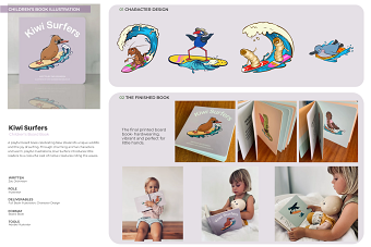 Kiwi Surfers – Children's Board Book