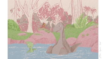 Scene from The Land Before Time