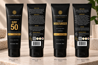 Illuminance Skincare — Label Design
