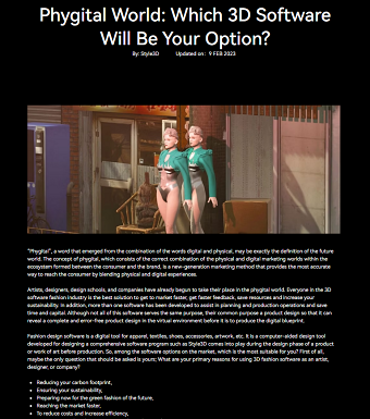 Phygital World: Which 3D Software Will Be Your Option?