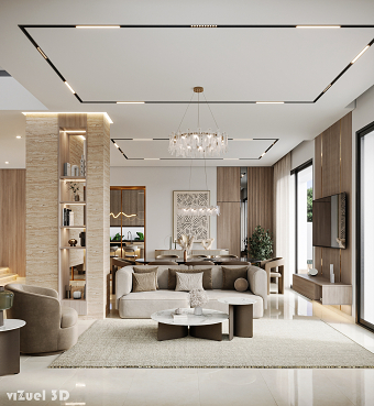 Modern livingroom visualization