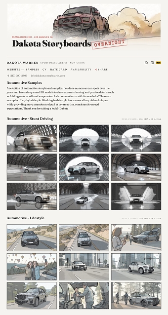 Storyboard Samples - Automotive