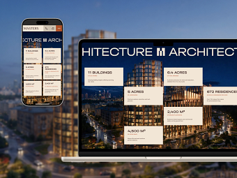 Website for the premium residence MASTERS