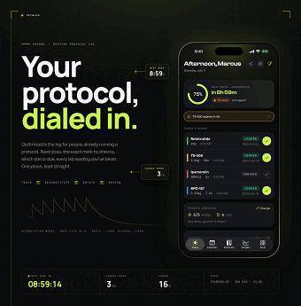 Optimized — Peptide Tracker · Brand & iOS App