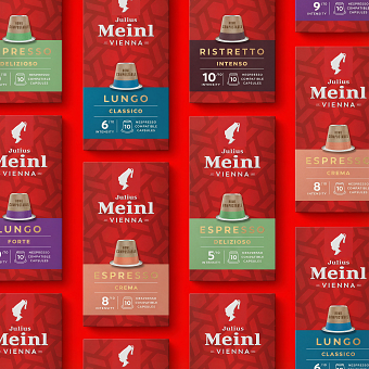 Studio Minerva Creates New Packaging For Julius Meinl’s Aluminium Capsule Range