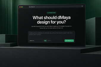 dMaya Portfolio Case Study: AI Interface Design