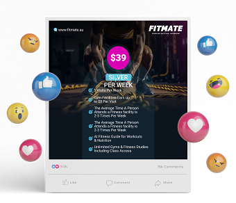 Gym Access Service Social Media Post