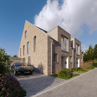 Am Heiddamm – Semi-Detached Houses Bremen-Oberneuland | 3D Exterior & Interior Rendering