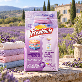 FRESHOME Brand Identity & Laundry Packaging Design