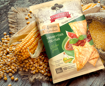 Don Javier's Tortilla Corn Chips Packaging Design
