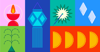 Diwali Minimal Icons and Loop Animation