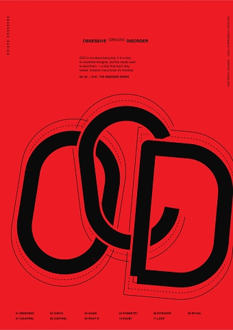 OBSESSED: A Typographic Series on OCD