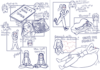 Narrative Illustration Comic - Stage Fright