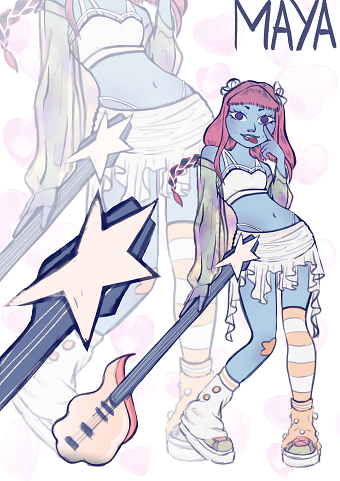 Sky Girls Character Designs