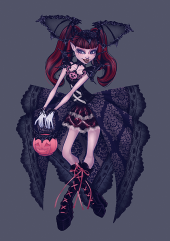 Monster High Halloween Draculaura fan art
