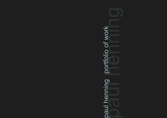 Paul Henning Portfolio