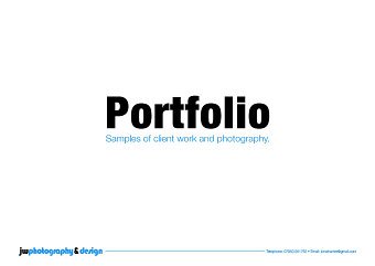 Jonathan Wharrier Portfolio