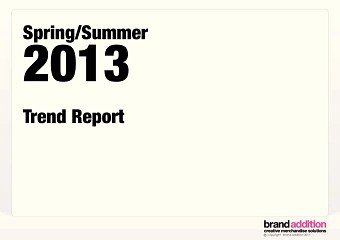 Trend reports