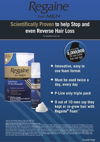Regain For Men Promotion Page
