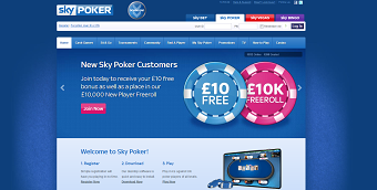 SkyPoker Website