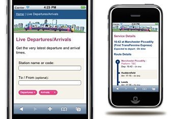 First TransPennine Express Mobile website