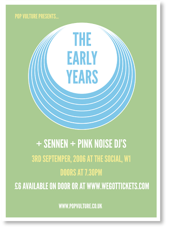 Early Years Gig Poster