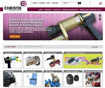 W Christie site redesign