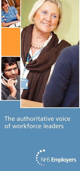 NHS Employers' pull up exhibition stand