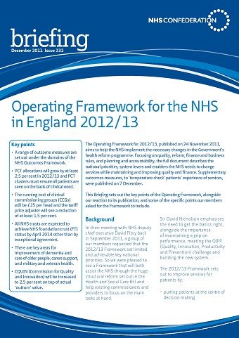 NHS Confederation. Briefing