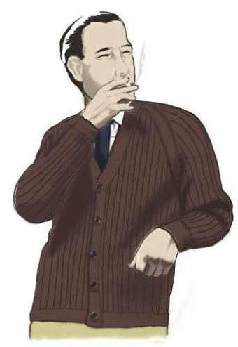Smoking man - Illustration
