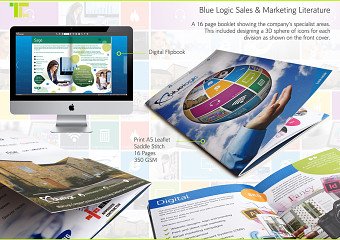 Blue Logic Print Work