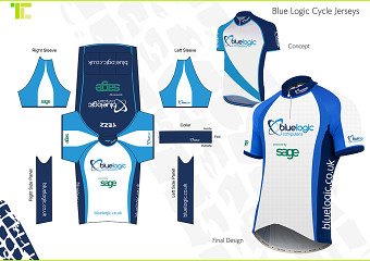 Blue Logic Cycle Jerseys
