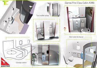 Qantas A380 First Class Cabin