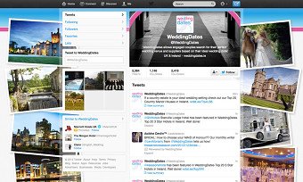 WeddingDates Twitter design