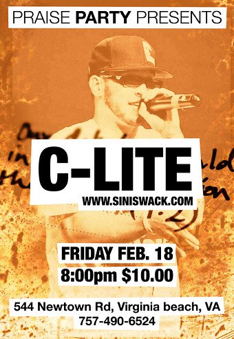 Flyer for Andy Mineo (fka C-Lite)