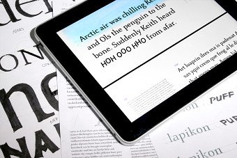 Hoptype iPad typeface (in progress)