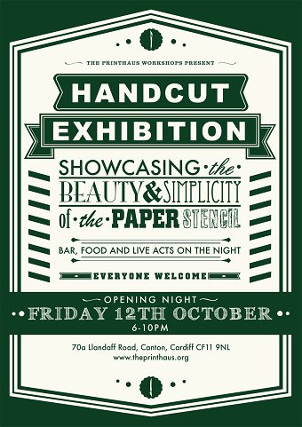 Handcut Exhibition Poster