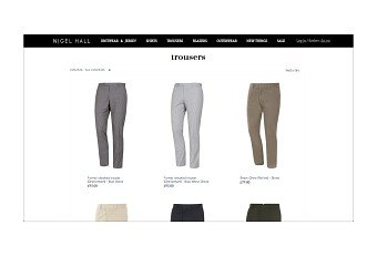 Nigel Hall Website & email design