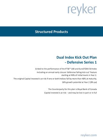 Reyker Securities Product Brochure